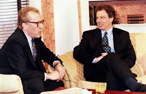 Suits Prints: Prime Minister Tony Blair interviewed by David Frost during Breakfast with Frost - May