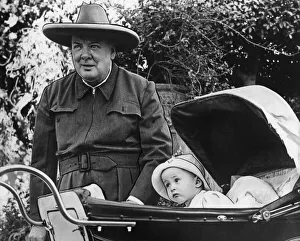 The Prime Ministers visit ot the Middle East: Mr Churchill at the British Embassy