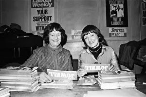 Prime Ministers wife Audrey Callaghan was today at the Labour party offices