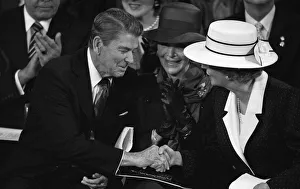 01300 Prints: Prime Minster Margaret Thatcher and President of the United States Ronald Reagan