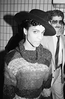 00937 Prints: Prince, american singer, arrives at London Gatwick Airport
