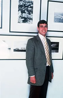 00127 Prints: Prince Andrew at an exhibition of his photographs at the Hamilton Gallery November