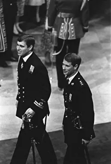 PRINCE ANDREW AND PRINCE EDWARD AT SARAH FERGUSON AND PRINCE ANDREW