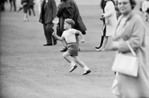 00128 Prints: Prince Andrew running at Smith Lawn in Windsor July 1965