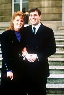 Fiancee Prints: Prince Andrew and Sarah Ferguson announce engagement March 1986