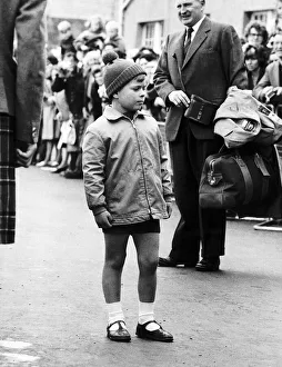 Prince Andrew in the village of Scrabster, Caithness, Scotland On his sister