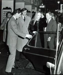 Paparazzi Prints: Prince Charles at the Apollo Theatre with Penelope Eastwood after the show of Separate