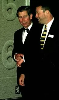 Images Dated 12th November 1998: Prince Charles arrives at Hampton Court Station 1998 as he arrives in the evening