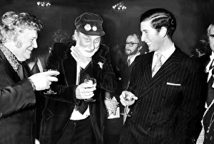 Comedians Prints: Prince Charles attending the launching of the new Goon book at the Eccentric club in