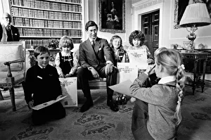 01384 Prints: Prince Charles attends the Mountbatten Trust press conference at Broadlands, Hampshire