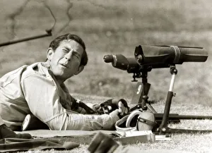 Prince Charles at Bisley rifle range member of House of Lords team against a team