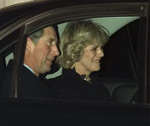 Prince Charles and Camila Parker Bowles January 1999 leave the Ritz Hotel in