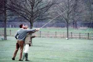 Prince Charles with Caroline Worsley at the Royal Windsor Horse Show