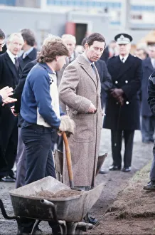 Prince Charles in Easterhouse Scotland meeting locals 1987 Glasgow
