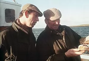 Images Dated 1st November 1989: Prince Charles on fishing boat November 1989
