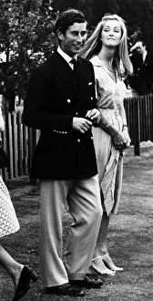 Prince Charles with his friend Penelope Eastwood at Windsor July 1975