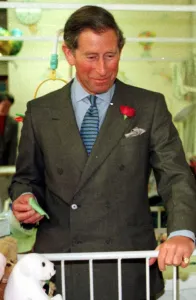 Prince Charles during a hospital visit in Bristol 1998 With Thomas Venn