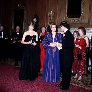 Prince Charles and Lady Diana Spencer with Princess Grace of Monaco at Goldsmiths Hall