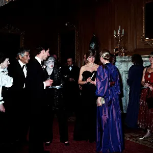 Prince Charles and Lady Diana Spencer with Princess Grace of Monaco at Goldsmiths Hall