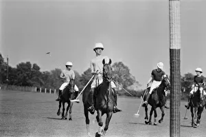 01206 Prints: Prince Charles, later HRH, The Prince of Wales pictured (centre closest to camera