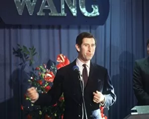 Images Dated 1st November 1989: Prince Charles making speech at WANG in Scotland 1989