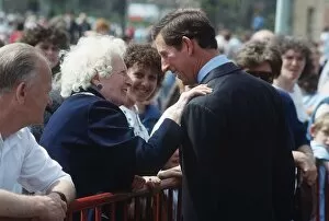 00185 Collection: Prince Charles meeting people November 1989
