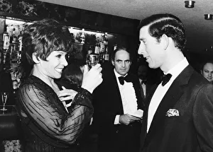 Prince Charles meeting Shirley Bassey at a charity show in Wembley November 1979
