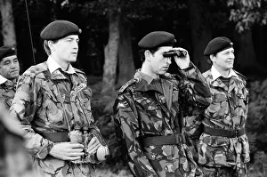 01385 Prints: Prince Charles meets Gurkhas and watches army demonstrations at Stanford, Norfolk