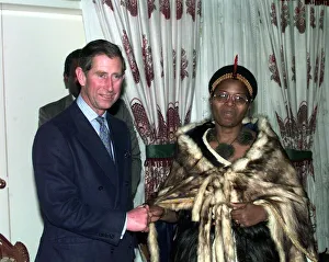 Prince Charles meets Swazilands Great She Elephant during his visit to Swaziland in