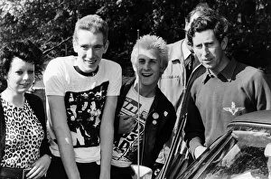 Images Dated 27th May 1979: Prince Charles meets teenage punk rockers in 1979