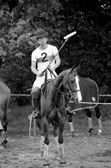 Images Dated 14th June 1977: Prince Charles playing polo. June 1977 R77-3369