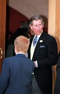 Images Dated 29th October 1998: Prince Charles and Prince Harry October 1998 at Santa Palmer Thompkinson