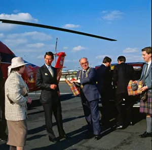 Prince Charles Prince of Wales April 1988 meeting Lord Provost Robert Gray at Glasgow