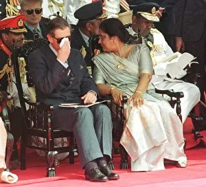 Prince Charles the Prince of Wales attends the 50th Anniversary Independence celebrations