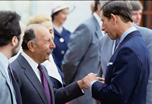 00185 Prints: Prince Charles Prince of Wales July 1988 talking to Lord Forte C / T Roy : Brit