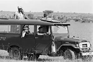 Prince Charles, Prince of Wales and Princess Anne visit the Masai Mara game reserve