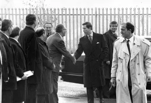 Prince Charles, The Prince of Wales during his visit to the North East 1 December 1989