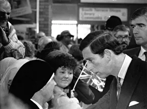 Prince Charles, The Prince of Wales during his visit to the North East 1 December 1989