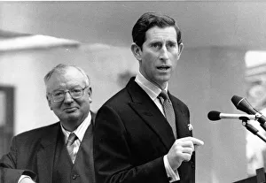 Prince Charles, The Prince of Wales during his visit to the North East 1 December 1989