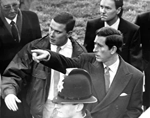 Prince Charles, The Prince of Wales during his visit to the North East 1 December 1989