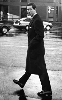 Prince Charles, The Prince of Wales during his visit to the North East 1 December 1989