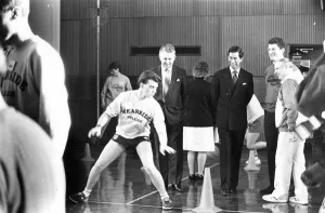 Prince Charles, The Prince of Wales during his visit to the North East 19 February 1988