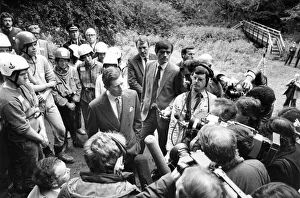 Prince Charles, The Prince of Wales during his visit to the North East 23 September 1985