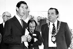 Prince Charles, The Prince of Wales during his visit to the North East 23 September 1985