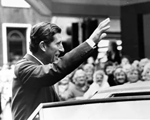 Prince Charles, The Prince of Wales during his visit to the North East 23 September 1985