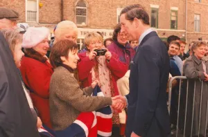 Prince Charles, The Prince of Wales during his visit to the North East 24 January 1997