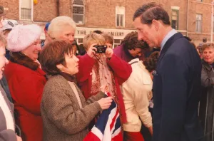 Prince Charles, The Prince of Wales during his visit to the North East 24 January 1997