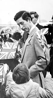 Prince Charles, The Prince of Wales during his visit to the North East 27 November 1979