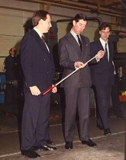 00105 Collection: Prince Charles, The Prince of Wales during his visit to the North East 28 January 1991
