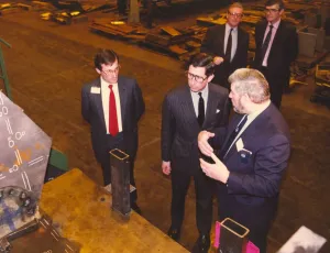 Prince Charles, The Prince of Wales during his visit to the North East 28 January 1991